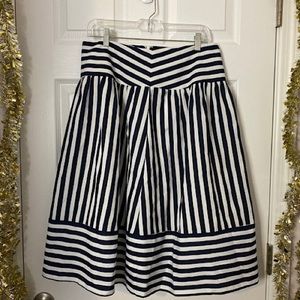 Maeve Knee Length Stripped Sailor Skirt